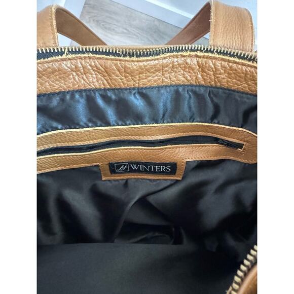 JJ Winters Honey Leather Tenley Tote - Picture 7 of 11